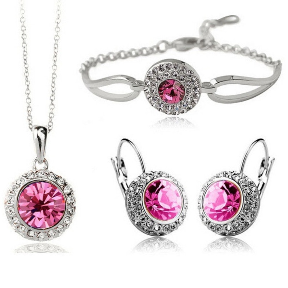 Dazzling Pink and Silver Bracelet by [Brand]